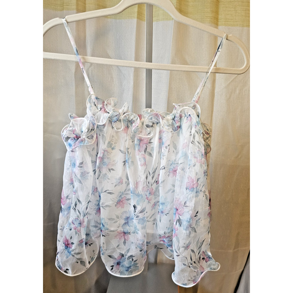 Boho Feminine Tank Top | Lush Floral Size S (NWT)